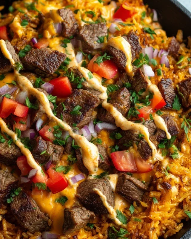 Steak Queso Rice A Flavorful Recipe