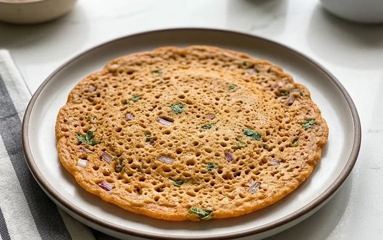 Masoor Dal Chilla | Savory Red Lentil Pancakes