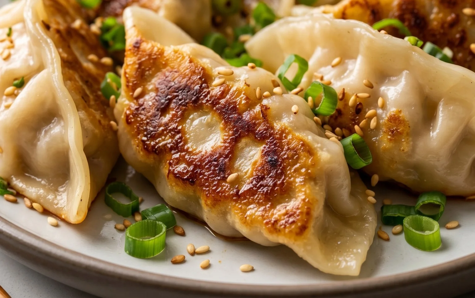 Chicken Potstickers (Pan Fried Dumplings)