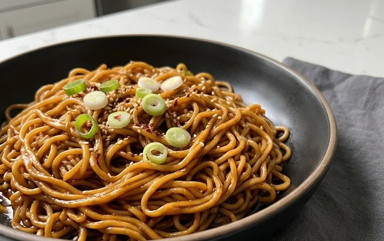 Easy Saucy Ramen Noodles
