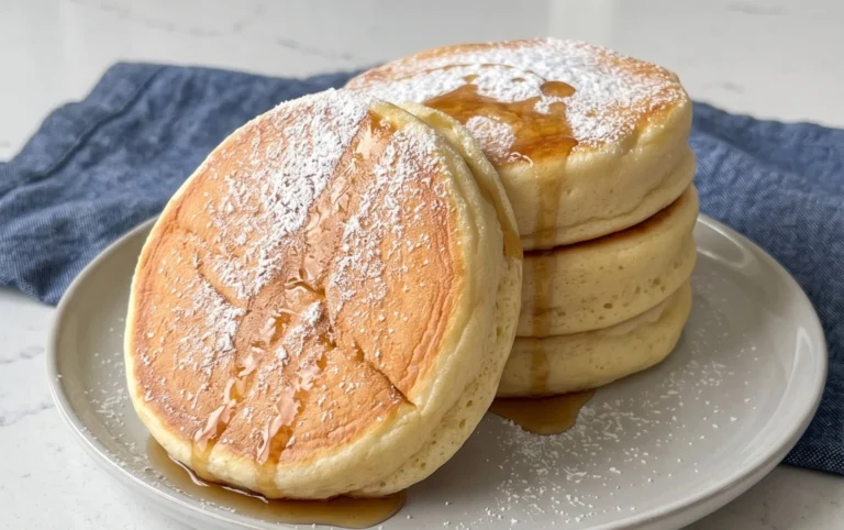 Fluffy Japanese Soufflé Pancakes