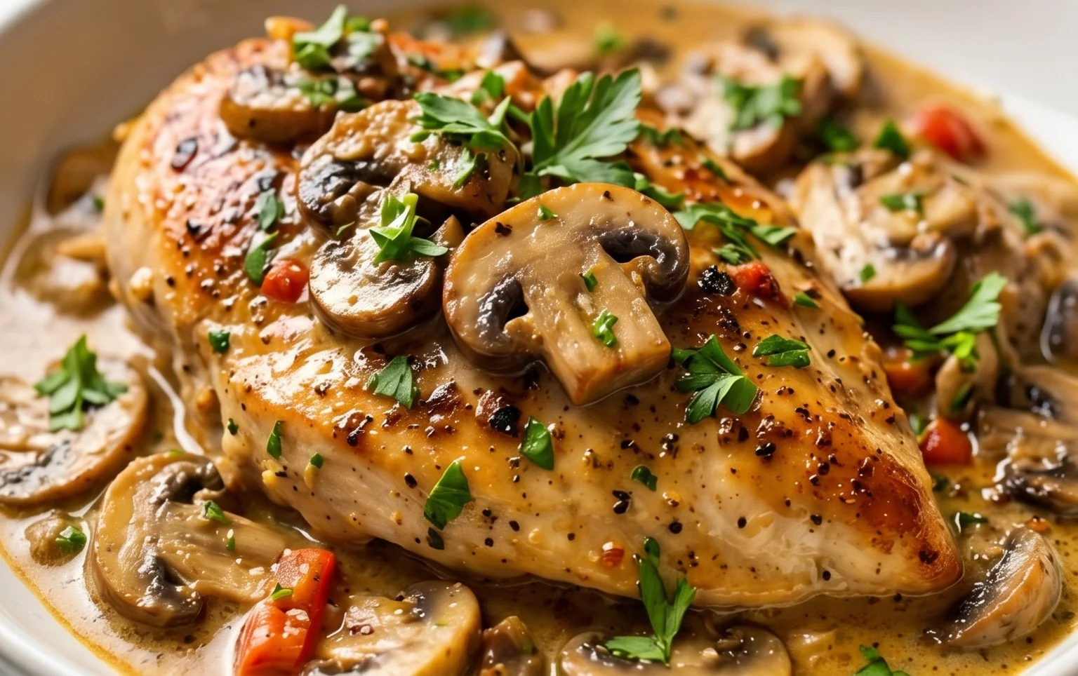 Creamy Mushroom Chicken Recipe
