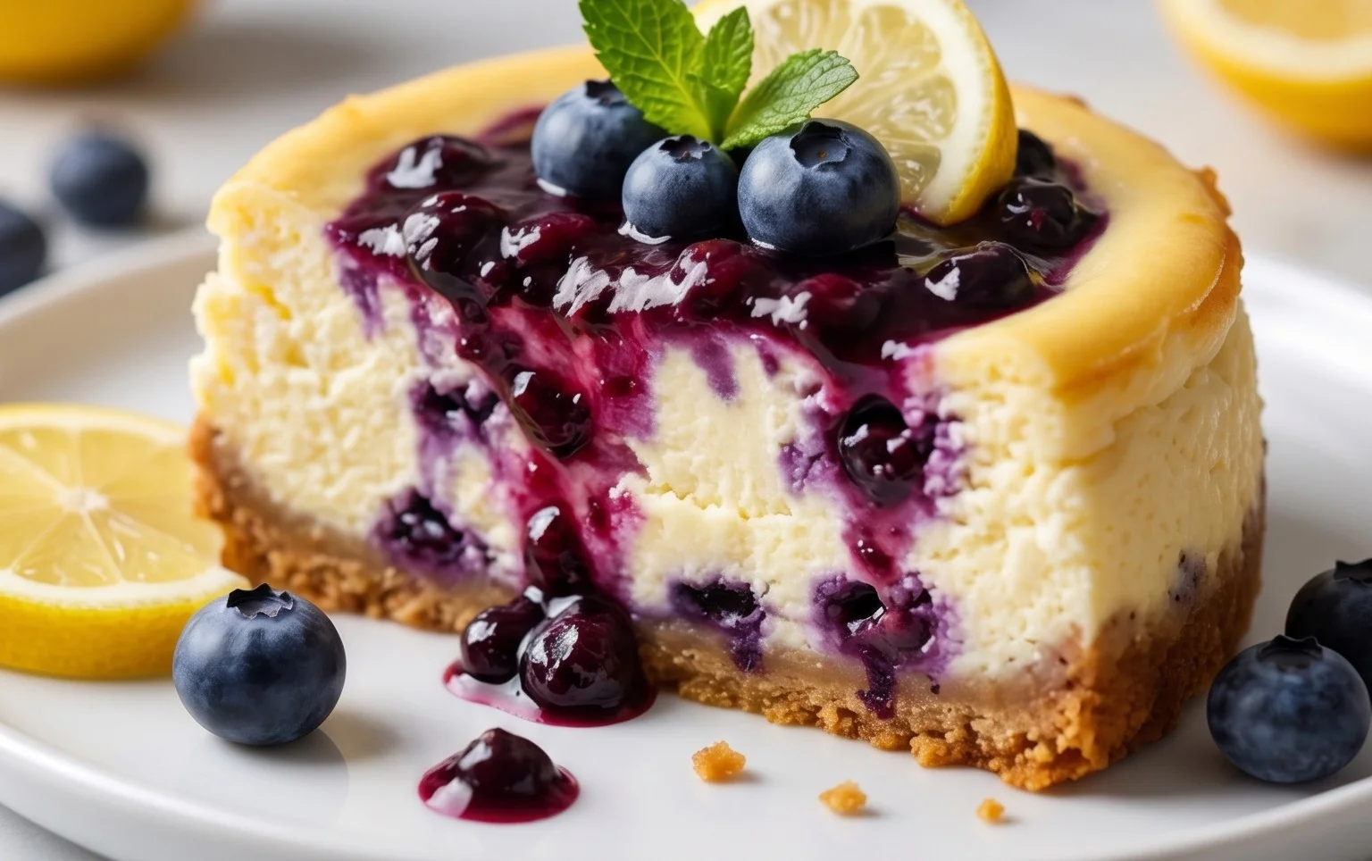 Lemon Blueberry Cheesecake