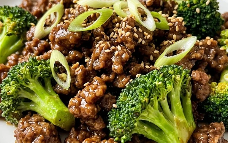 Ground Beef and Broccoli