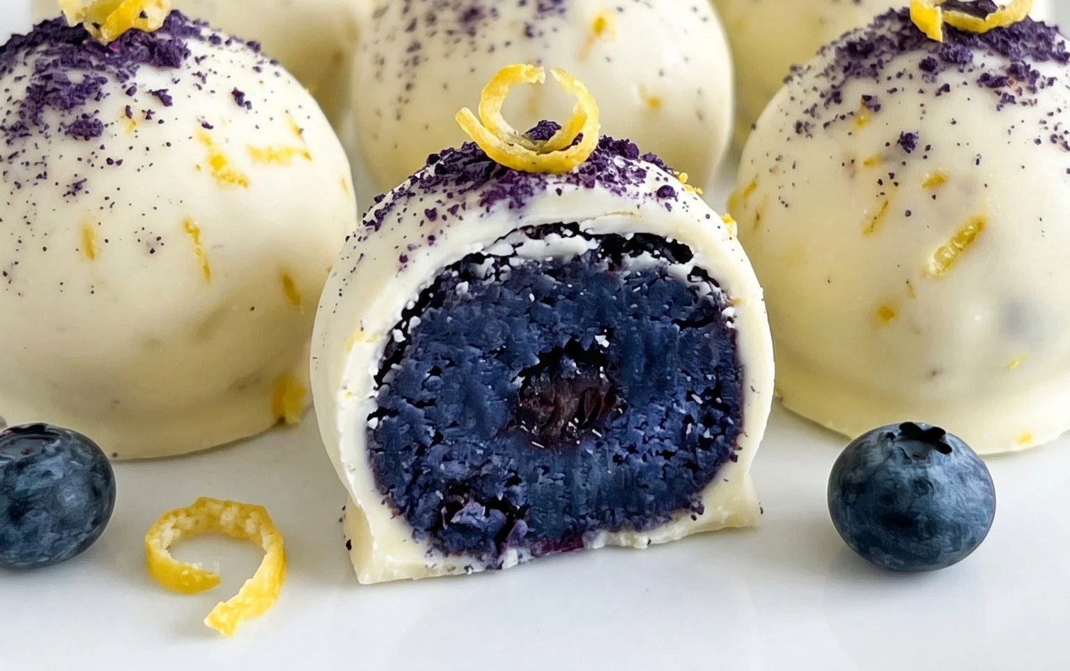 LEMON BLUEBERRY TRUFFLES 