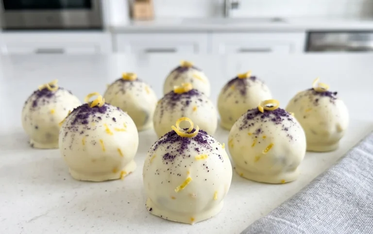 LEMON BLUEBERRY TRUFFLES