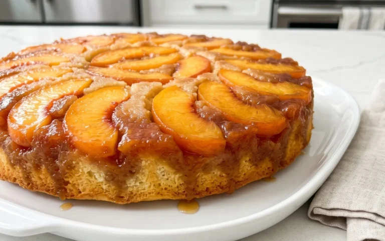 Peach Upside-Down Cake Recipe