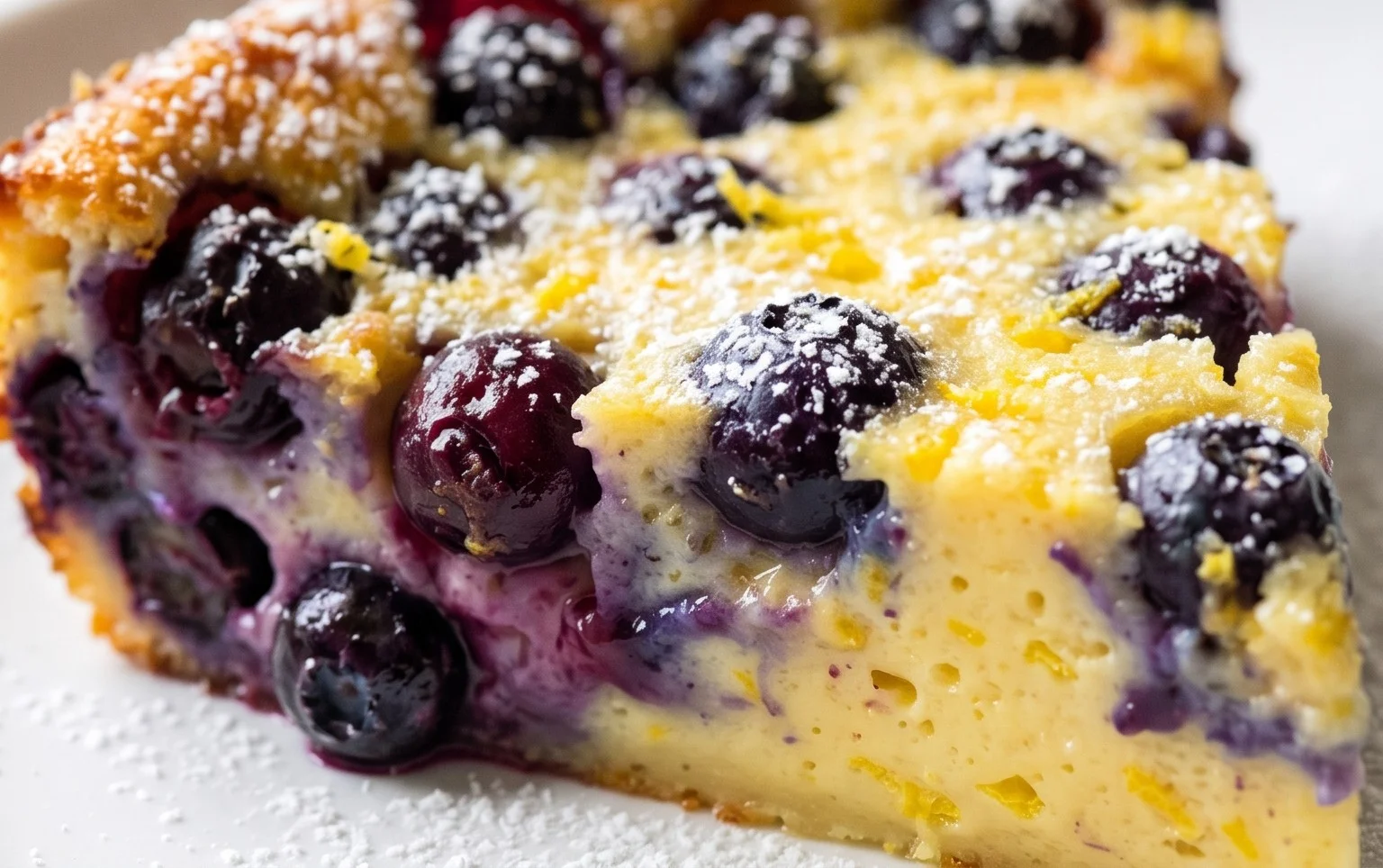Lemon Blueberry Clafoutis