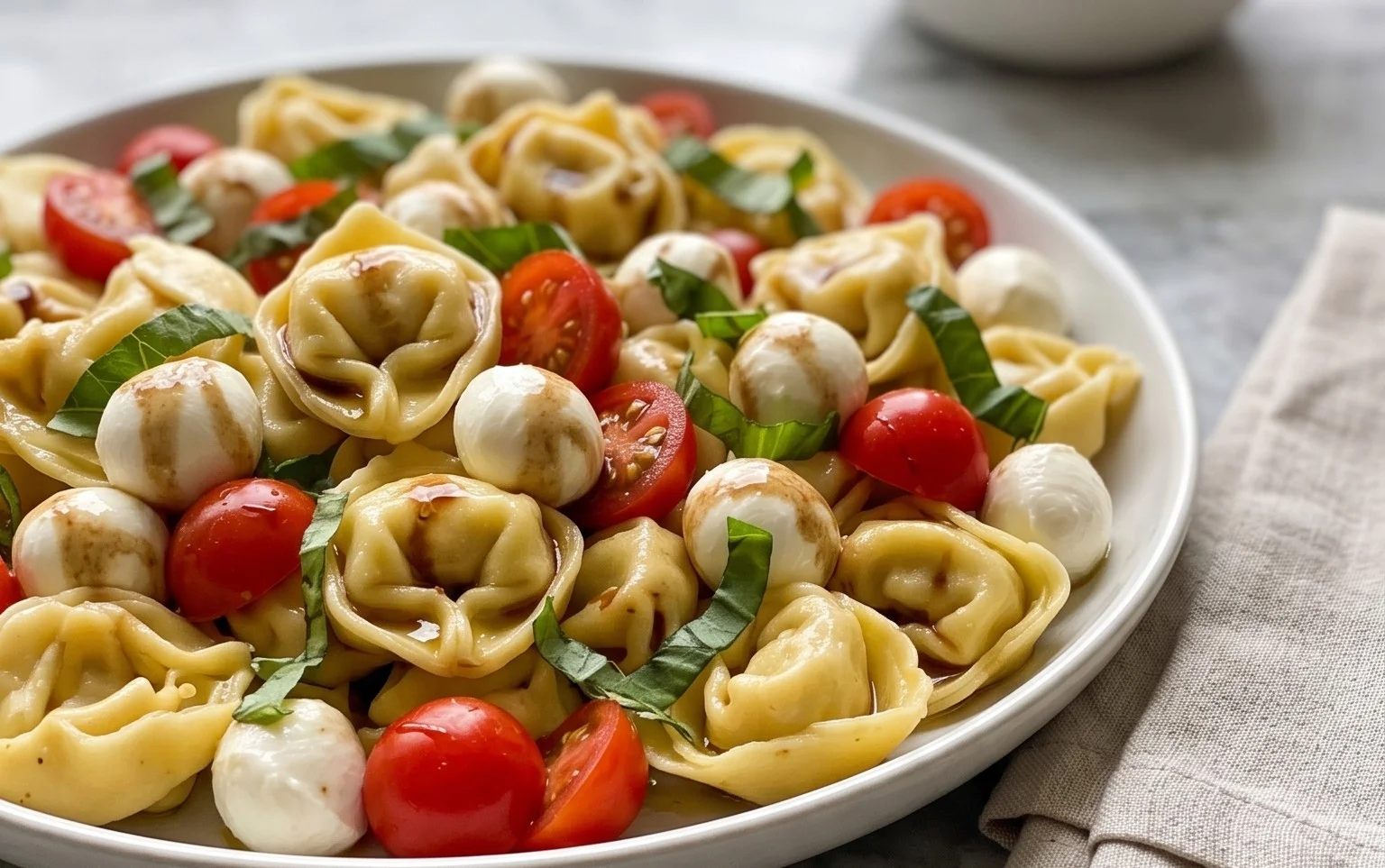 Tortellini Caprese Salad