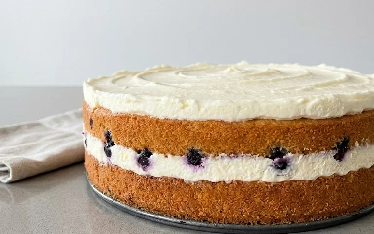 Nova Scotia Blueberry Cream Cake