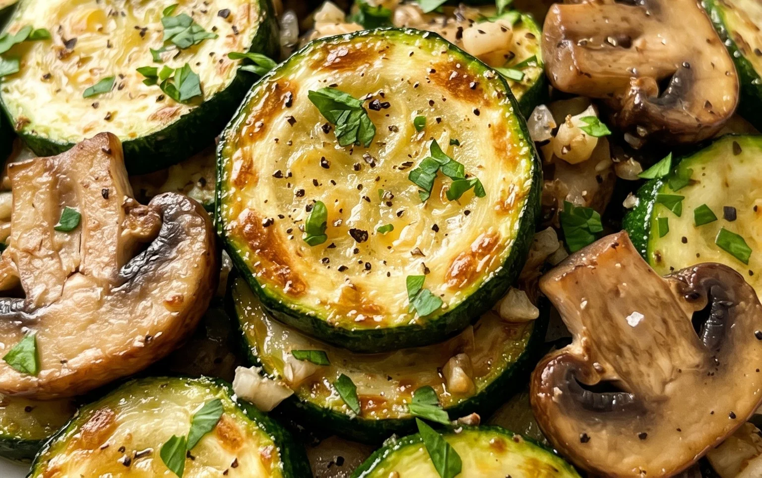 Skillet Zucchini and Mushrooms