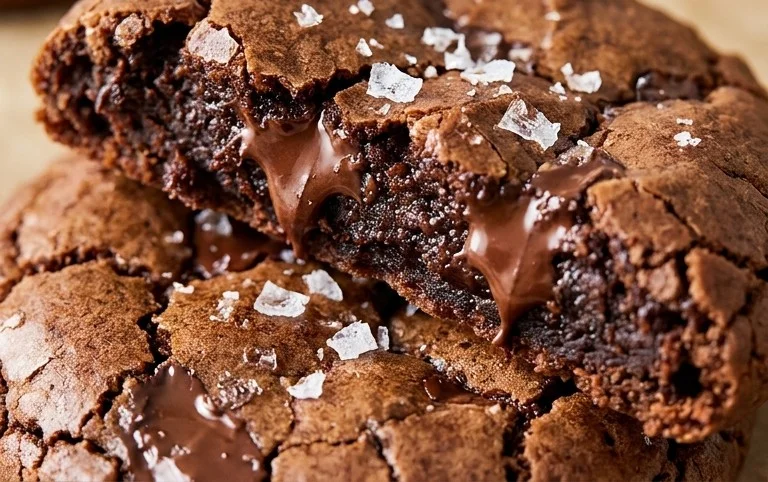 Salted Brownie Cookies