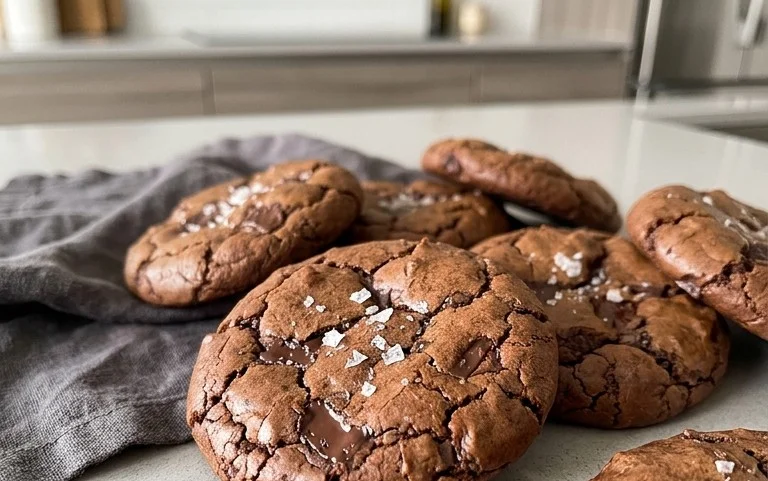 Salted Brownie Cookies