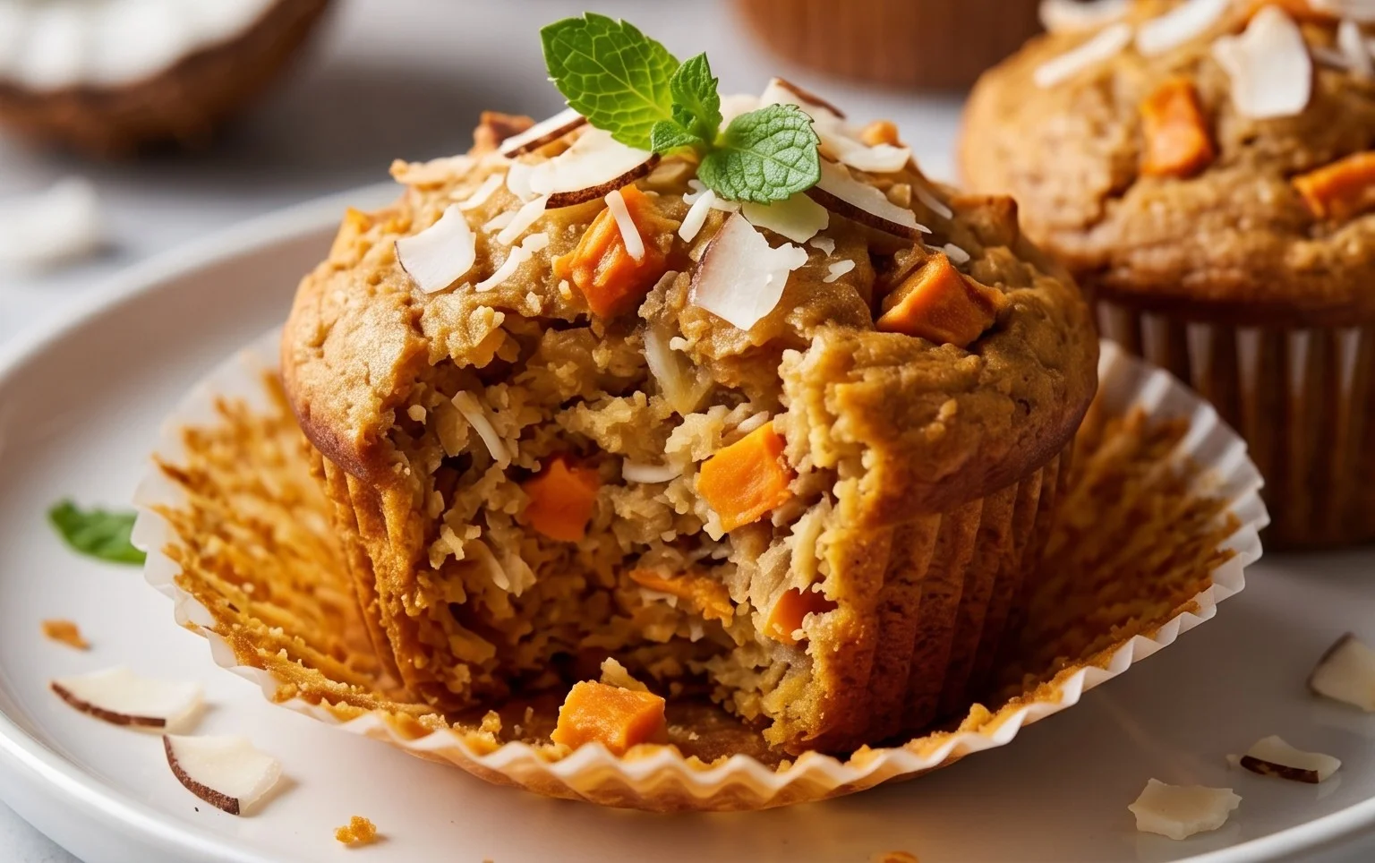 Anti-Inflammatory Coconut and Sweet Potato Muffin Recipe
