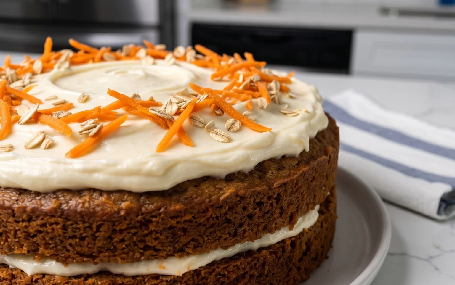 Easy Flourless Oatmeal Carrot Cake Recipe