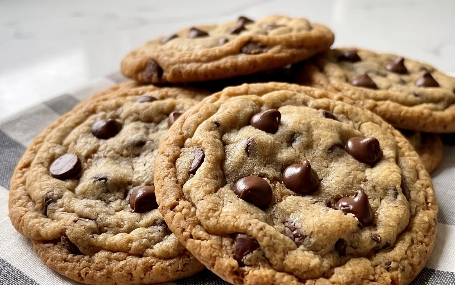 Crispy and Chewy Chocolate Chip Cookies