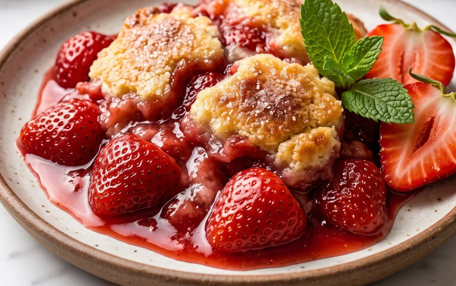 Strawberry Cobbler