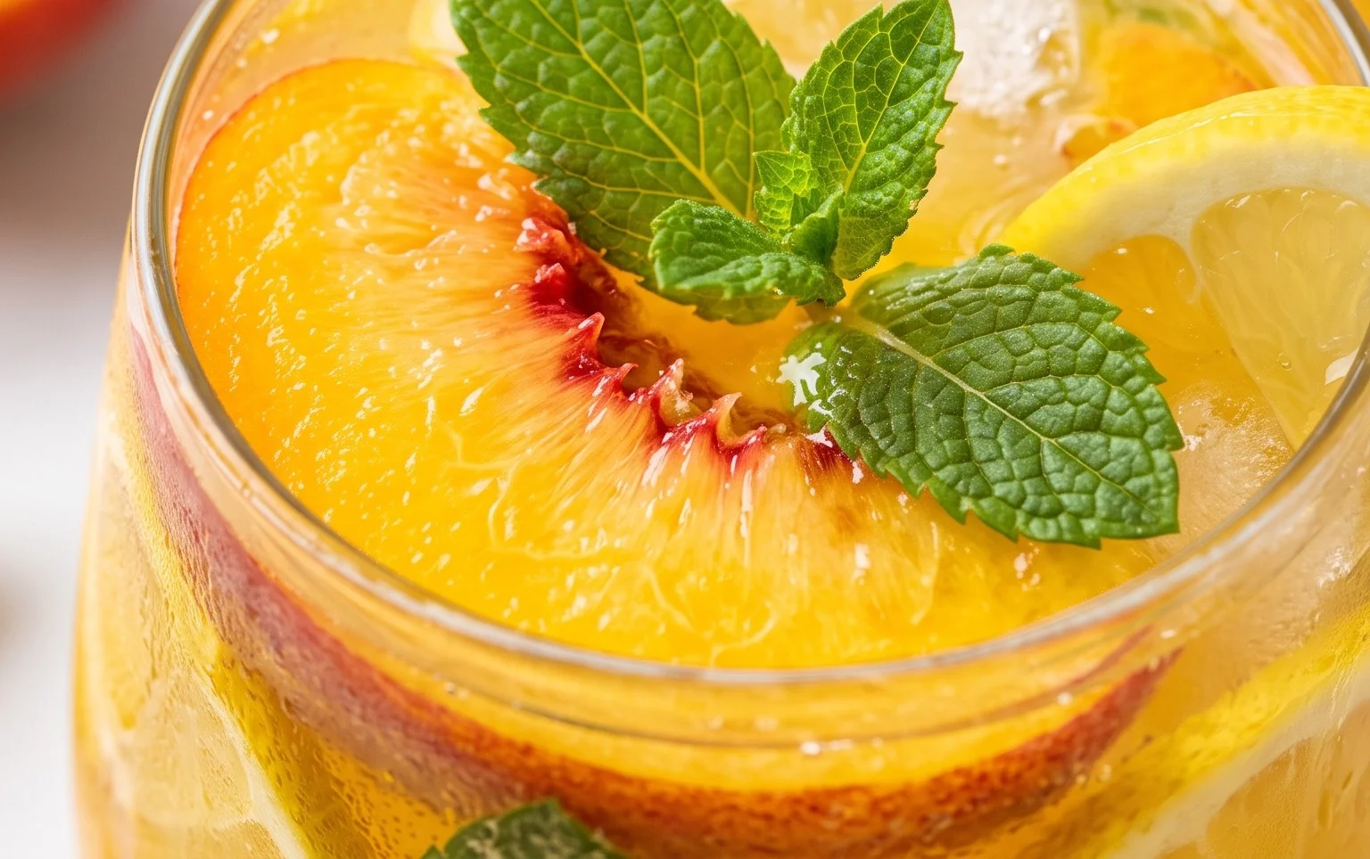 Refreshing Peach Lemonade