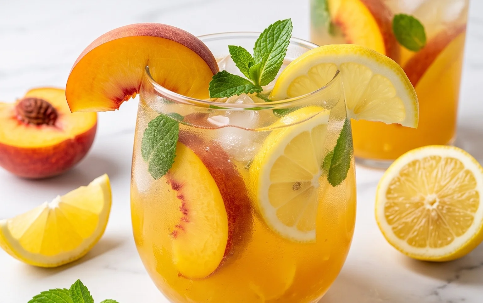 Refreshing Peach Lemonade