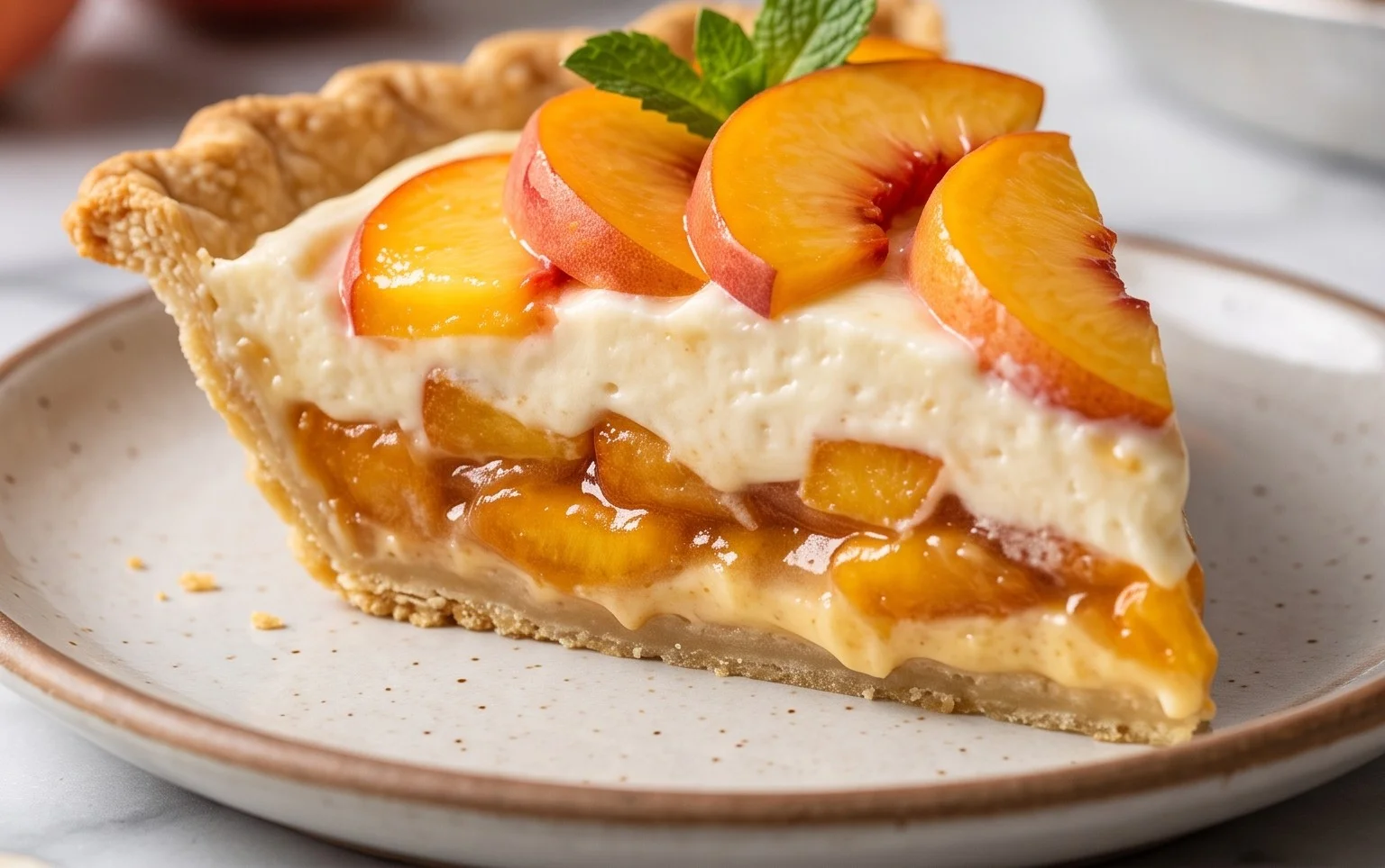 Peaches and Cream Pie