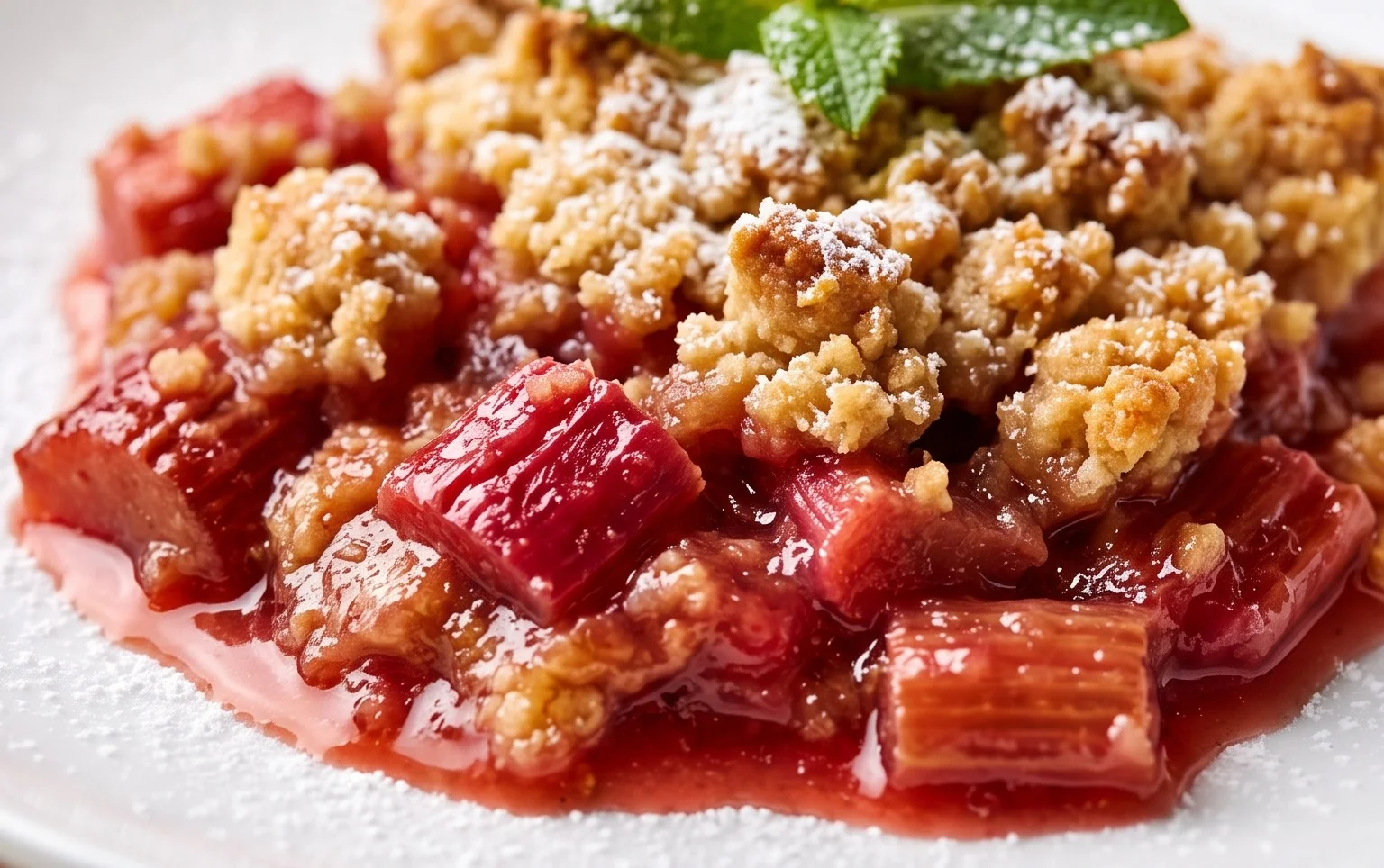 Easy Rhubarb Crisp