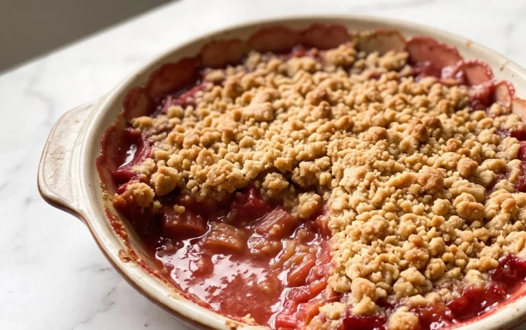 Easy Rhubarb Crisp