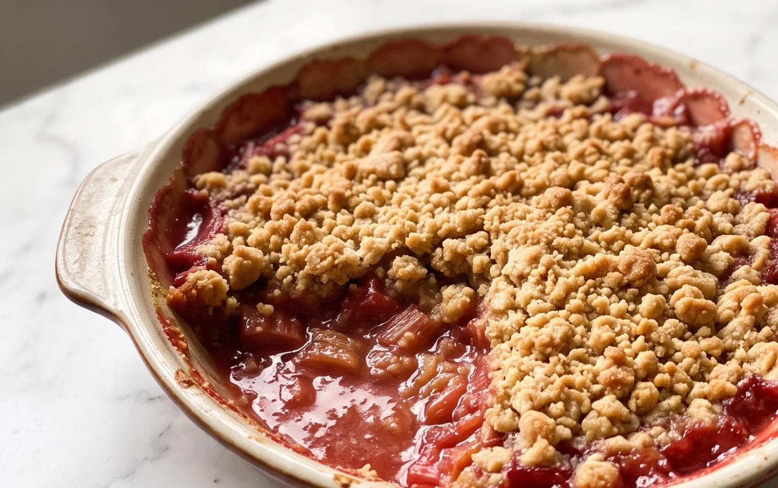 Easy Rhubarb Crisp