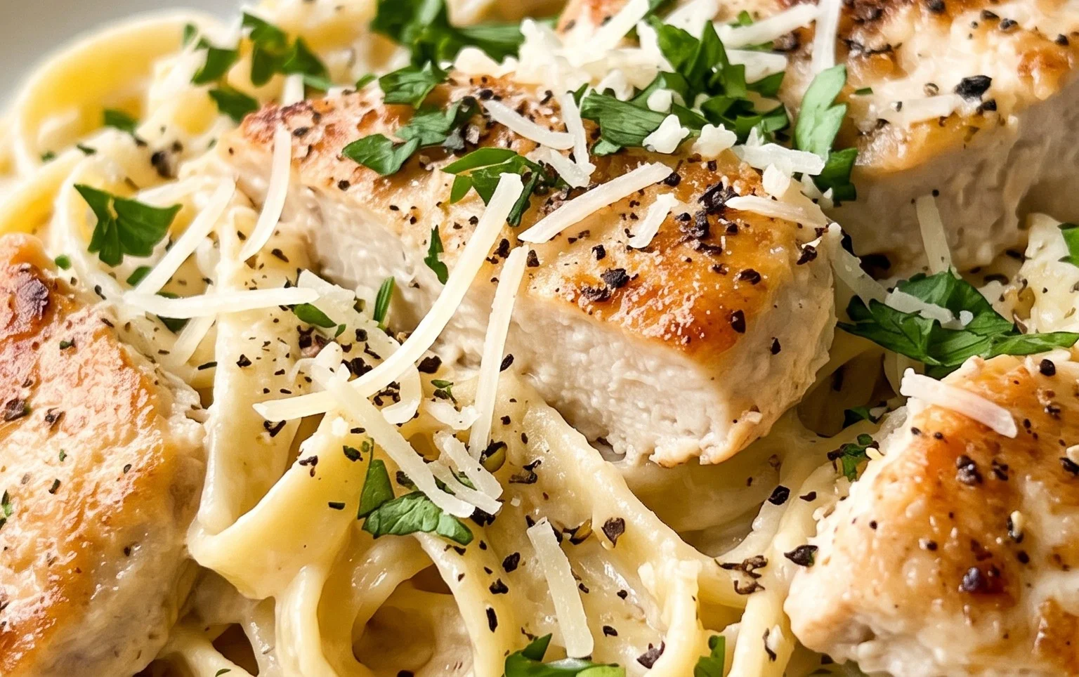 Low Calorie Chicken Alfredo