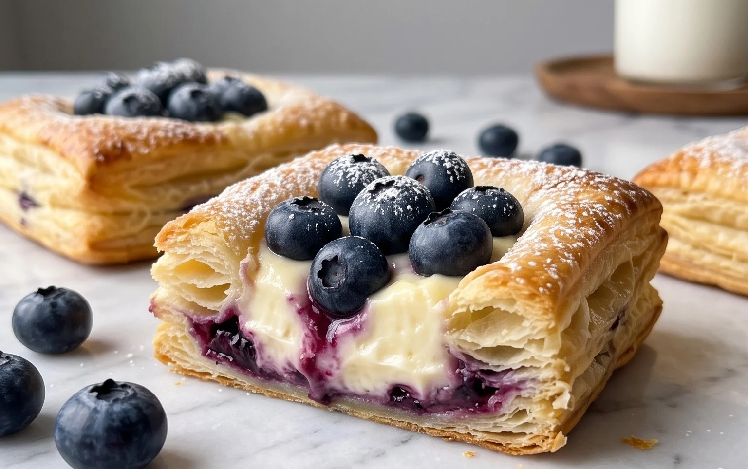 Blueberry Cream Cheese Puff Pastry