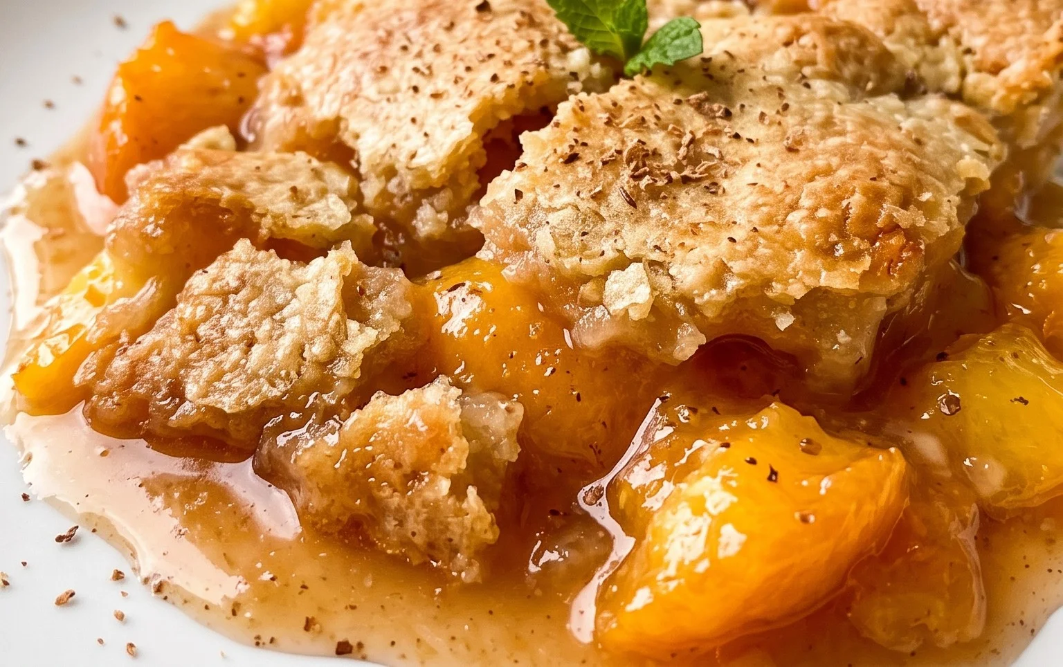 The Easiest Southern Peach Cobbler