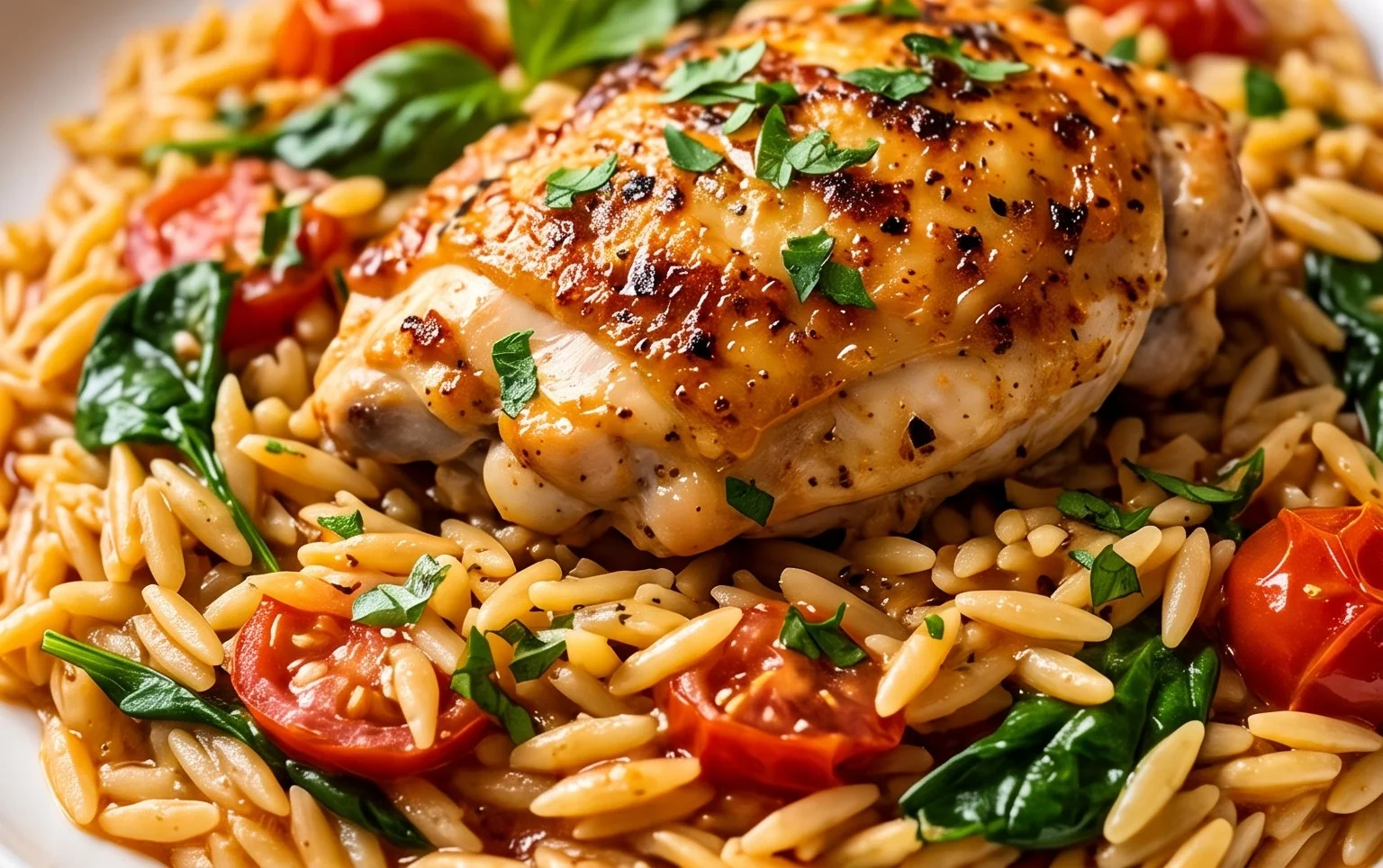 Chicken Orzo (30-Minutes, One-Pan)