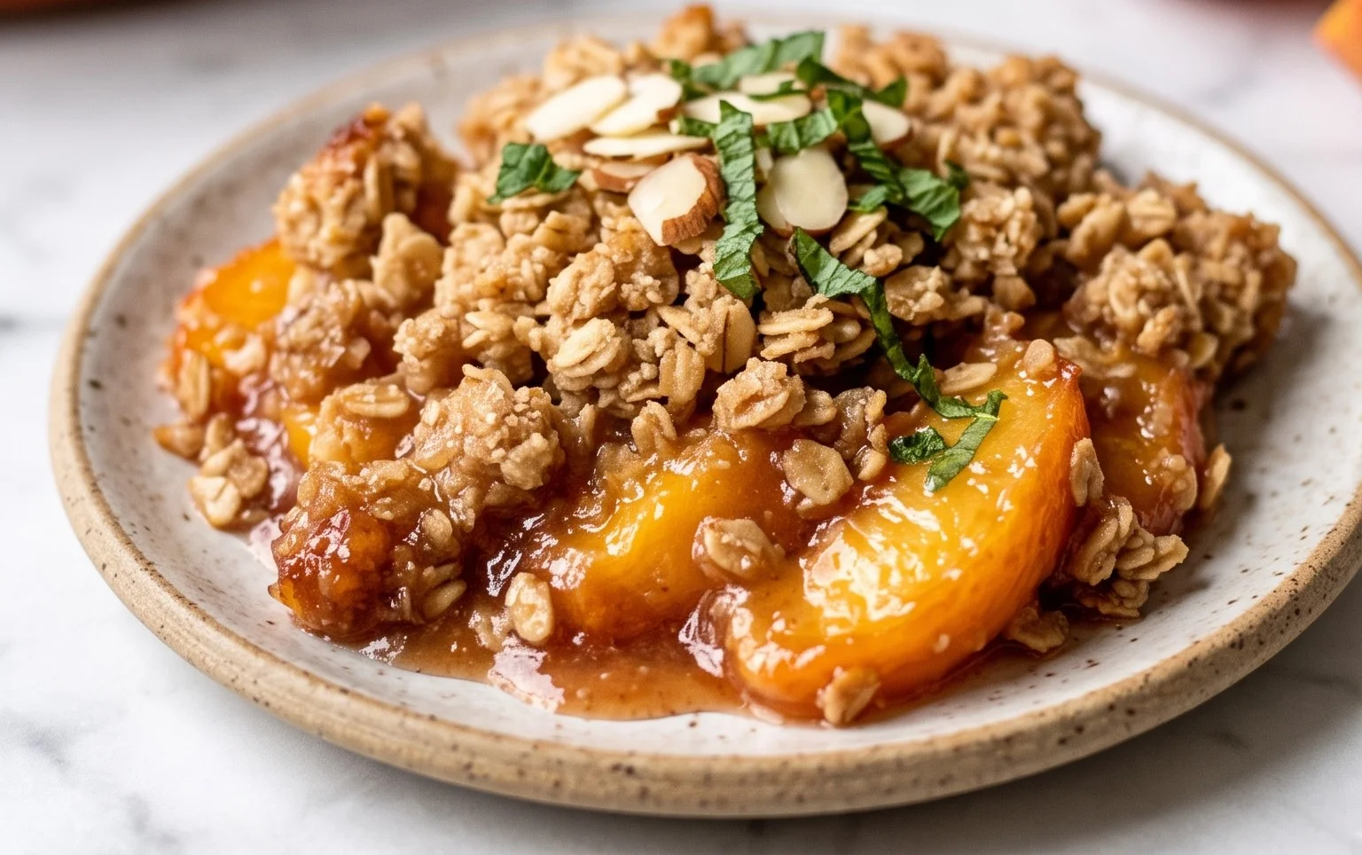 Fresh Peach Crisp Recipe