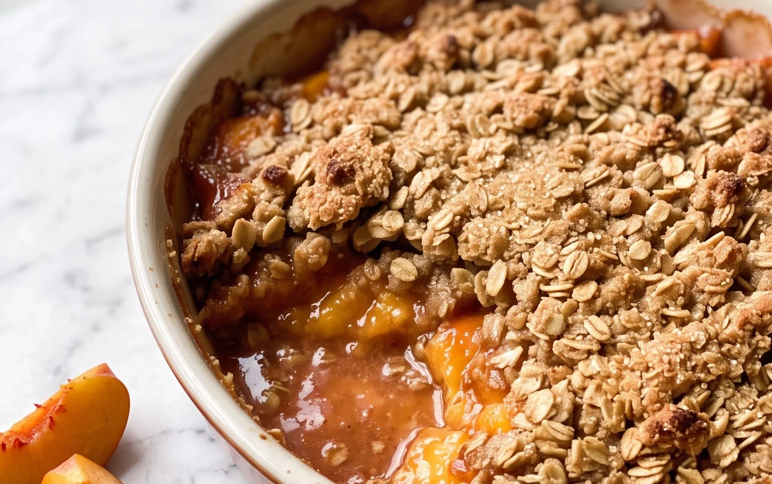 Fresh Peach Crisp Recipe