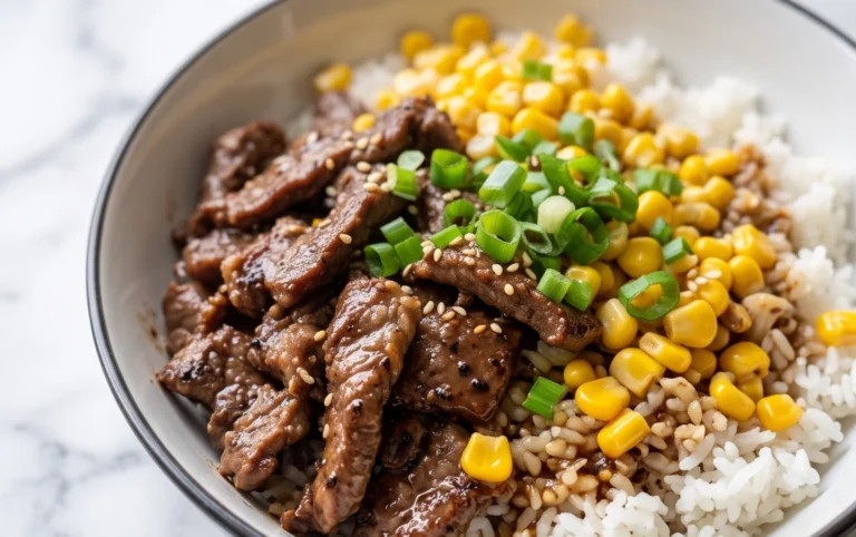 Beef Pepper Rice Bowl is a delicious meal option.