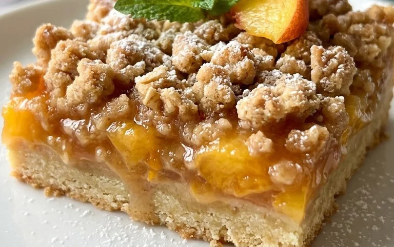Fresh Peach Crum extractb Bars