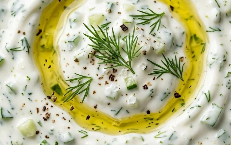Cucumber Dip with Sour Cream and Dill