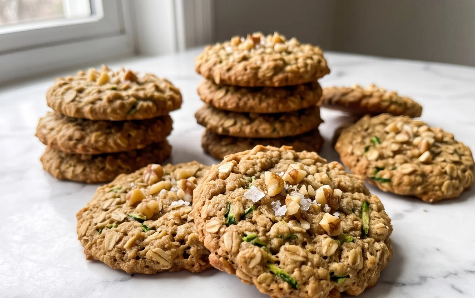 Healthy Zucchini Oatmeal Cookies