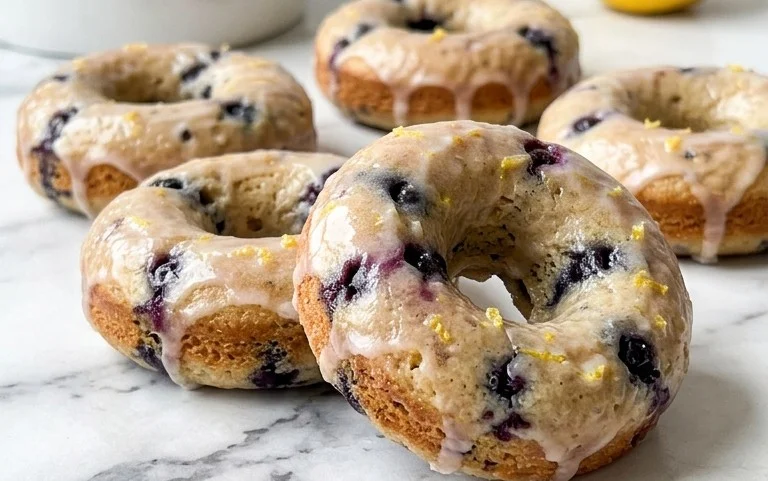 Blueberry Cake Donuts