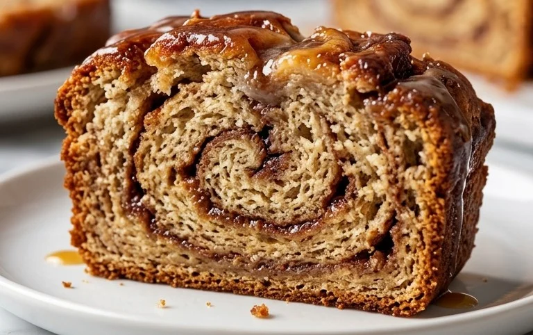 Cinnamon Roll Banana Bread
