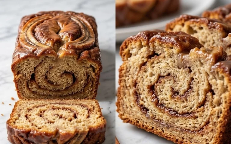 Cinnamon Roll Banana Bread
