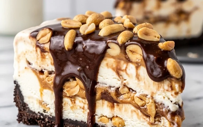 Buster Bar Ice Cream Cake