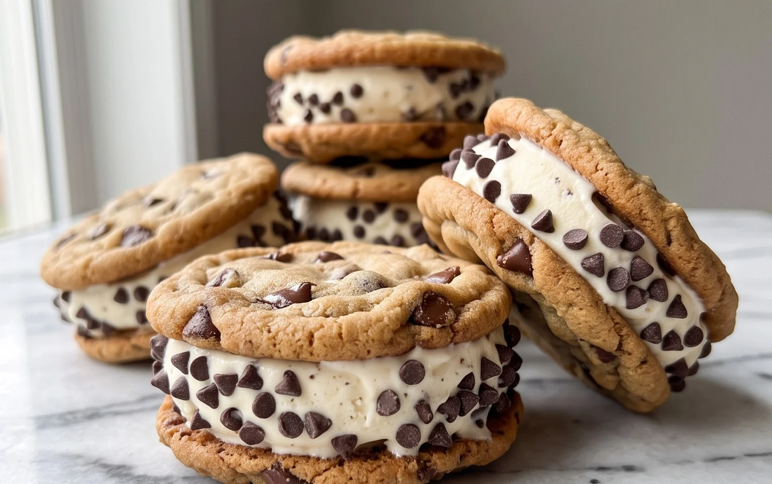 Cookie Ice Cream Sandwiches (Like a Chipwich!)