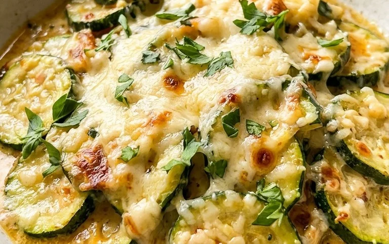 Creamy Parmesan Zucchini