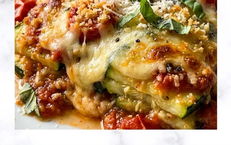 Three Cheese Zucchini Parmesan
