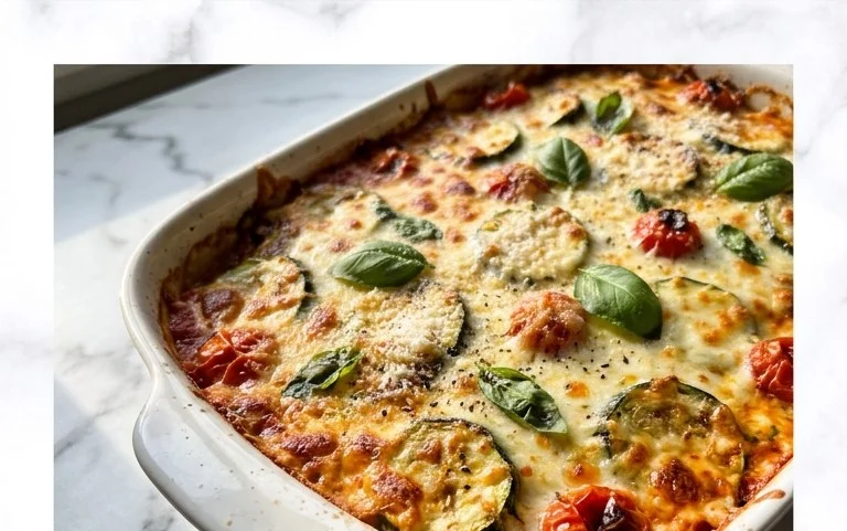 Three Cheese Zucchini Parmesan