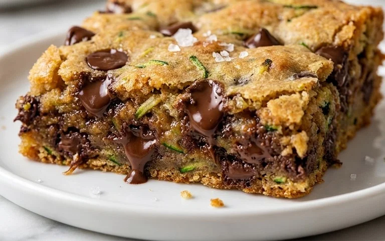 Chocolate Chip Zucchini Cookie Bars
