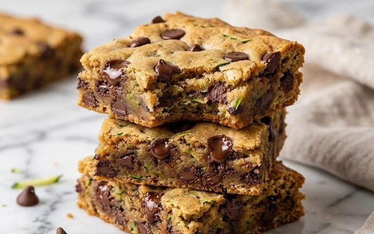 Chocolate Chip Zucchini Cookie Bars