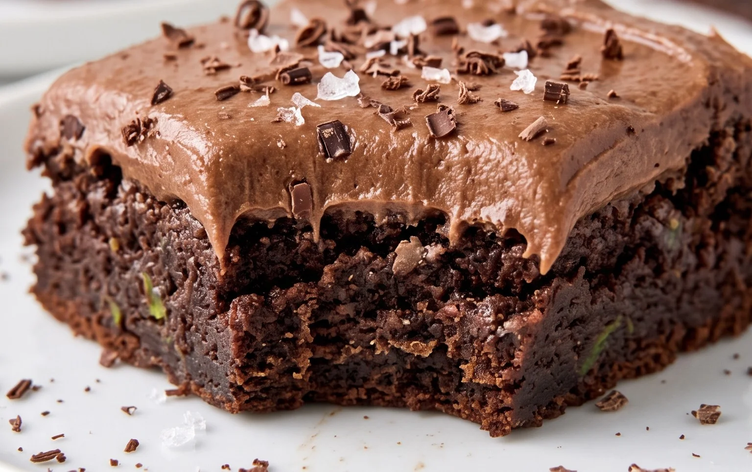 Zucchini Brownies with 1 minute Frosting!