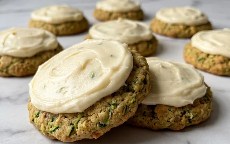 Zucchini Cookies with Cream Cheese Frosting