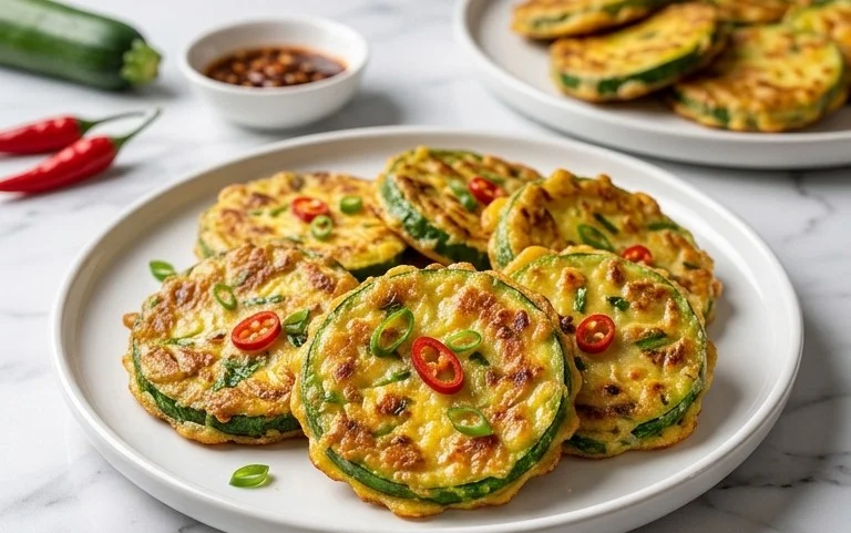 Quick & Easy Korean Zucchini Fritters (Hobak Jeon)